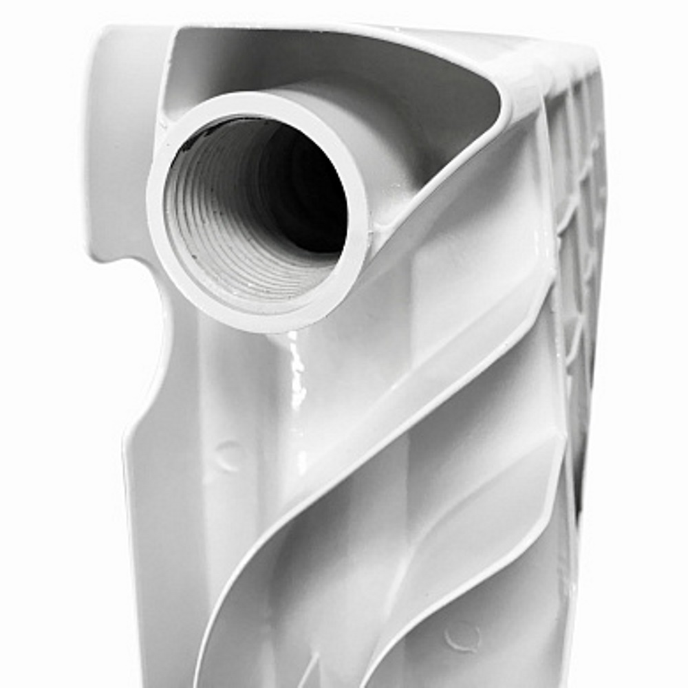 Алюминиевый радиатор STI Grand 500/100 Белый — изображение 4