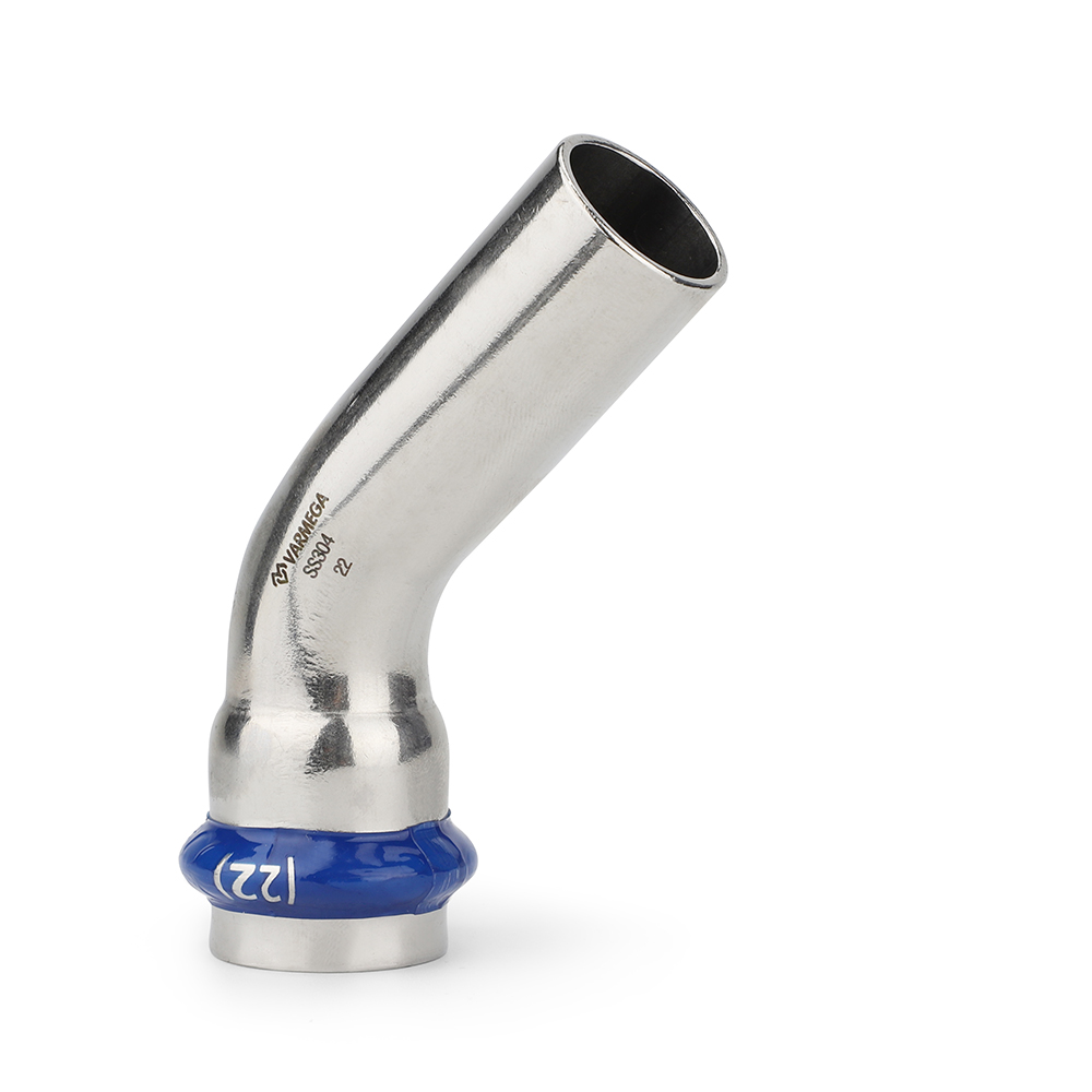 Угольник Varmega Inox Press 45 однораструбный — изображение 2