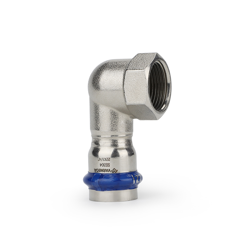 Угольник раструбный Varmega Inox Press с внутренней резьбой — изображение 2