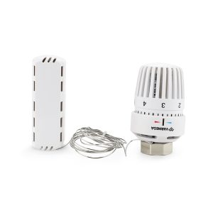 Термостатическая головка Varmega VM119 с выносным датчиком Белый