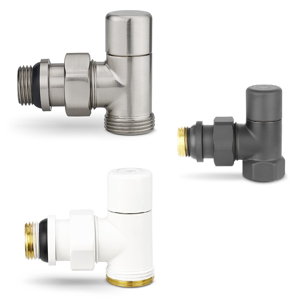 Ручной радиаторный клапан Varmega Design угловой